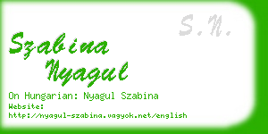 szabina nyagul business card